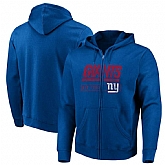 Men's New York Giants Majestic Hyper Stack Full Zip Hoodie Royal,baseball caps,new era cap wholesale,wholesale hats